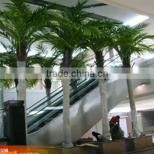 Home Garden Edging Decorative 5ft to 16ft Height Outdoor Artificial Green Plastic Palm Trees EDS06 0827 thumbnail-3