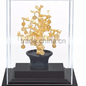 Gold Foil Money Tree in Display Box Promotion Gift thumbnail-1