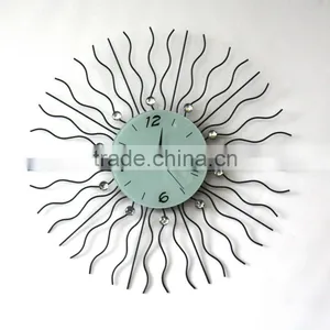 Manufacturer of Crystal Beads Hanging Metal Wall Clock thumbnail-1