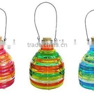 Hanging Glass Bee Catcher, Glass Wasp Trap With Cork Stopper thumbnail-2