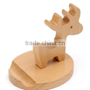Beech Material Wooden Mobile Phone Holder thumbnail-3