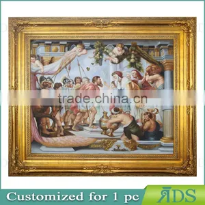 Golden Art Frame With Handmade Oil Painting thumbnail-3