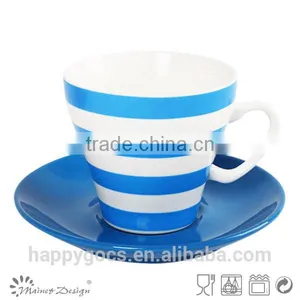 Colorful and Full Decal New Bone China Coffee Cup and Saucer thumbnail-6