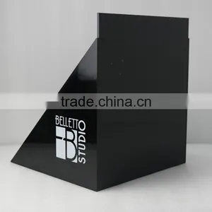 Custom 5 Tier Black Perspex Organic Glass Acrylic Displays and Shelf thumbnail-4