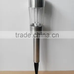 White Led Stainless Steel Tube Solar Light Garden Outdoor thumbnail-1