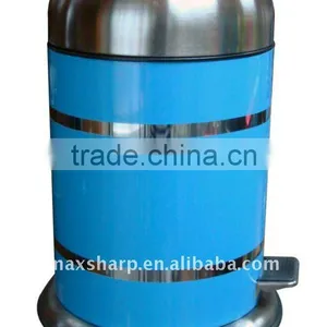 Foot Pedal Painted Rubbish Bin thumbnail-1