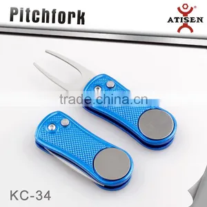 New Switchblade Golf Marker Pitch Mark Great Hat Clip Pitchfork Divot Golfing thumbnail-1