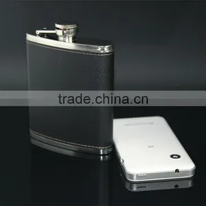 7oz Hip Cigar Holder Liquor Flask thumbnail-1