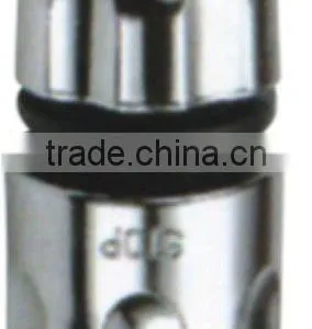 1/2" Hose Connector W/stop W/Chrome Plated thumbnail-1