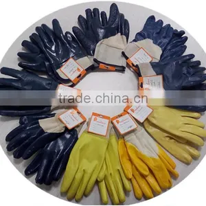 DDSAFETY 2017 Cheap Nbr Glove With Rough Chip Finished thumbnail-3
