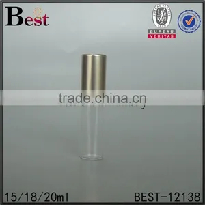 Cosmetic Packaging High Quality Clear Tube Glass Roll Bottle Roll on Perfume Bottle With Gold Cap Best Sellers China thumbnail-4