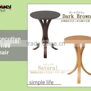 Home Furniture Round Shape Wooden End Tea Table Round High Coffee Table thumbnail-1