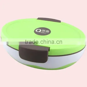 Factory Direct Sale Oval Plastic Bento Lunch Box thumbnail-5