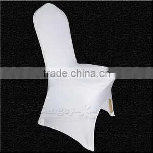100 PCS Universal White Stretch Polyester Spande Wedding Party Chair Covers for Weddings Banquet Hotel Decoration Decor thumbnail-3