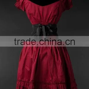 DRACULA WOMEN COTTON DRESS/PRINTED WOMEN DRESS/DIRNDL CLOTHING thumbnail-2