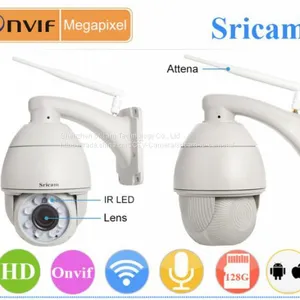 Sricam SP008 HD720P Outdoor Waterproof Pan-Tilt Zoom Wifi IP Camera thumbnail-1