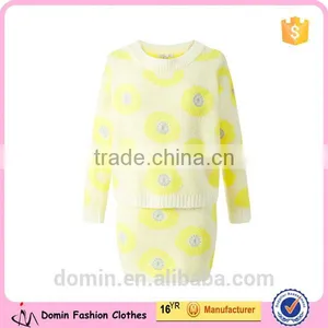 Wholesale New Design Long Sleeve Blouse Top And Skirt 2pcs Co-ord Set thumbnail-1