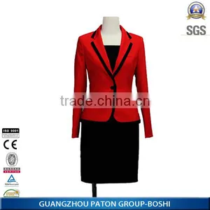 Guangzhou Factory OEM Type Top And Skirt Women Suit Ladies Blazer Suit thumbnail-3