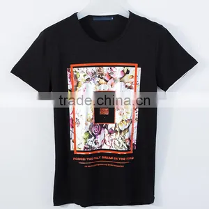 NEW Design Casual Slub BAMBOO Cotton t Shirt Men Offset 3D Printing O-neck Special Cool Top Tees thumbnail-4