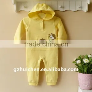 2011 Autumn Baby Clothes 100% Cotton Long Sleeve Hooded Romper thumbnail-1