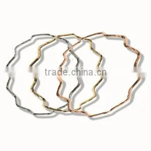 Tri Color Bangles, Gold Plated Bangle, Machine Cut Bangle, Fashionable Bangle, Jewelry Manufacturers thumbnail-6