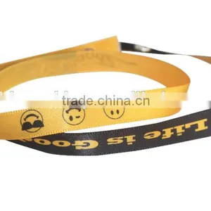 Hot Sport Silk Ribbon Bands Life is Good Sport Ribbon Wristlet Cheap Promotional Sport Snap Button Wristband thumbnail-1