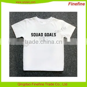 Age 1-7 Years Old Summer Organic Cotton Single Jersey 160gsm Baby Kids T Shirt thumbnail-2