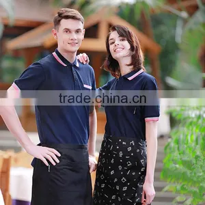 China Uniform Factory Restaurant Polo Shirt Waiter Work Wear thumbnail-4