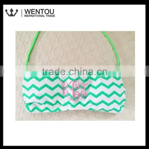 New Arrival Monogrammed Chevron Bandeau Bikini thumbnail-5