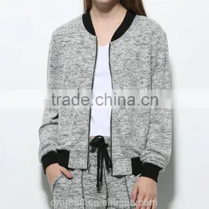 Winter Ladies Fashion Sports Clothing Bomber Jacket Wholesale thumbnail-1