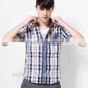 Wholesale Latest Design Egyptian Cotton Italian Jeans Men Shirt From Express thumbnail-1