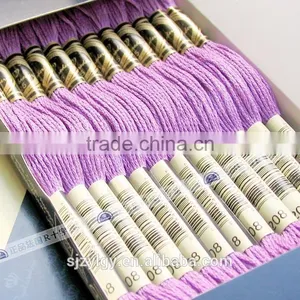 Wholesale Cross Stitch Cotton Thread Similar DMC Thread Floss Skein Cotton 1box = 12 Pieces thumbnail-2
