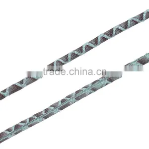Wholesale Light Green Polyurethane Leather Jewelry Flat Thread Cord thumbnail-1