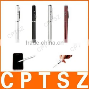 Multifuntional 3 in 1 Capacitive Touch Pen for Smartphone,tablet pc With Led Light,laser Point thumbnail-1