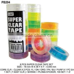 (PB204) 8 PCS SUPER CLEAR TAPE SET thumbnail-1