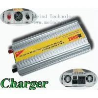 2000W Modified Sine Wave Built-In Charger DC to AC Power Inverter With Universal Socket thumbnail-1