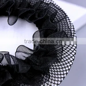 Girls Solid Black Hair Clip Snood Net Decorative Headwear Ballet Dance Hairnet For Bun thumbnail-4