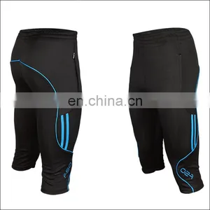 Wholesale Soccer Training Cropped Pants Sports 100 Polyester Men Short Track Pants thumbnail-2