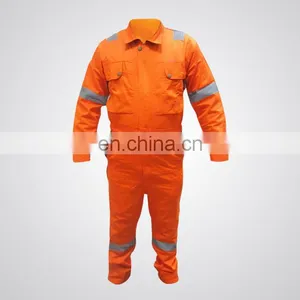 Cheap 100% Cotton Fire Retardant Coverall for Safety Protective Overall thumbnail-3