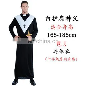 In Stock Sexy Priest and Nun Costume thumbnail-5