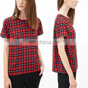 Cheap China Wholesale Clothing Manufacturers Tartan Plaid Top Clothing Factories in China thumbnail-1