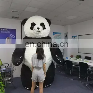 CE Standard Panda Mascot Costume 3m High Inflatable Panda Costume Long Plush Mascot Costume thumbnail-5