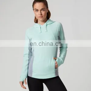 Women Hoodies Long Sleeve Girls Fitness Zipper Tops Casual Hoodies Jackets thumbnail-2