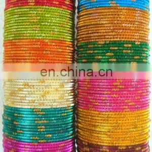 Indian Ethnic Metal Bangle - Wholesale Daily Wear Metal Bangle - Party Wear Metal Bangle - Bollywood Style Metal Bangle thumbnail-2