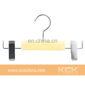 14'' Replicated Wooden Hanger Plastic Pant Clothes Hangers thumbnail-1
