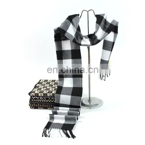 Black & White Checker New Design Men Scarf thumbnail-3