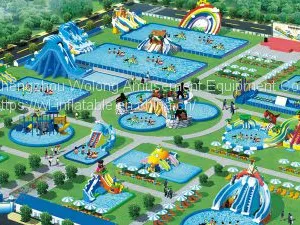 Outdoor Amusement Giant Inflatable Water Park Design,water Park Equipment thumbnail-1