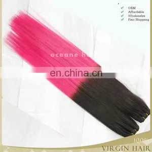 New Products Virgin Brazilian Two Tone Hair Color Blue Hair Weave Color thumbnail-4