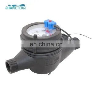 Multi Jet Dry Dial Plastic 5 Wheels Water Meter Pulse Sensor Made in China thumbnail-3