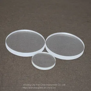 High Temperature Resistant Thick Wall Clear Quartz Sight Glass Disc thumbnail-4